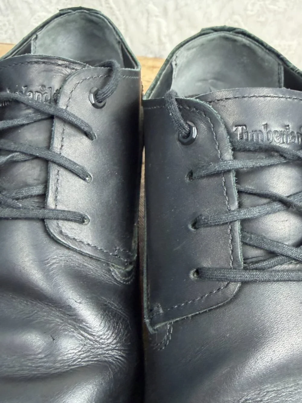 Timberland Men's Size 13 Black Leather Lace-Up Oxford Dress Shoes Classic